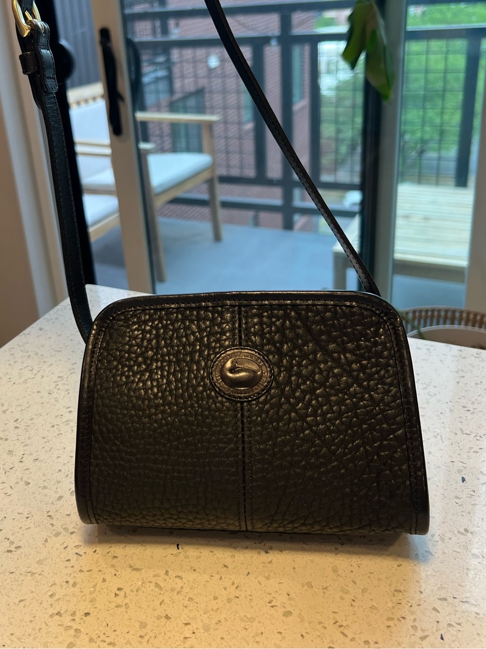 Vintage 90s Dooney & Bourke All-Weather Mini Bag - Black Excellent Condition